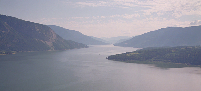 Shuswap Lake from the air