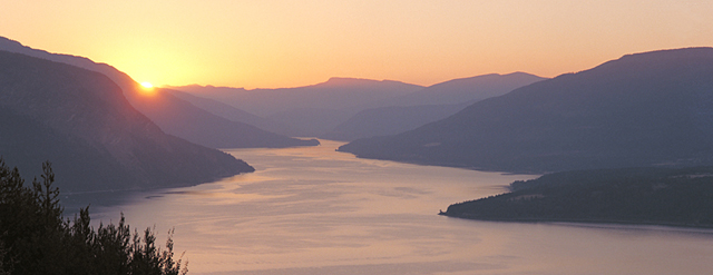 Shuswap Lake at sunrise